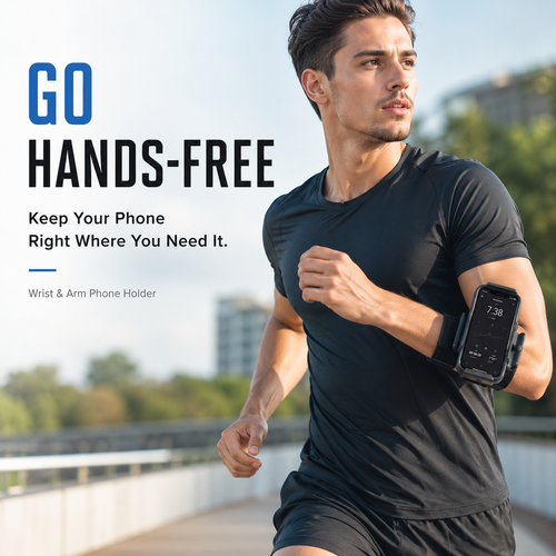 📢📢50% OFF !! ⏰ 360° Rotating Wrist & Arm Phone Holder – Hands-Free Sports Mount
