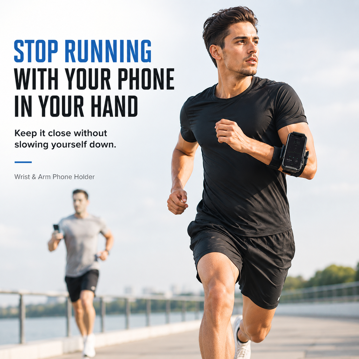 📢📢50% OFF !! ⏰ 360° Rotating Wrist & Arm Phone Holder – Hands-Free Sports Mount